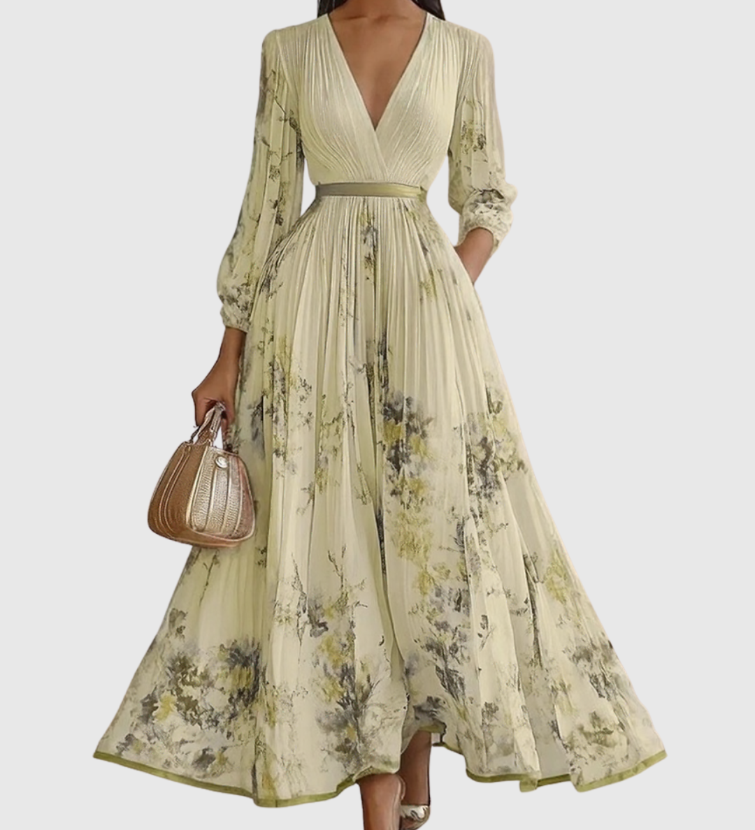 Siena | Elegants Plise Maxi Kleita