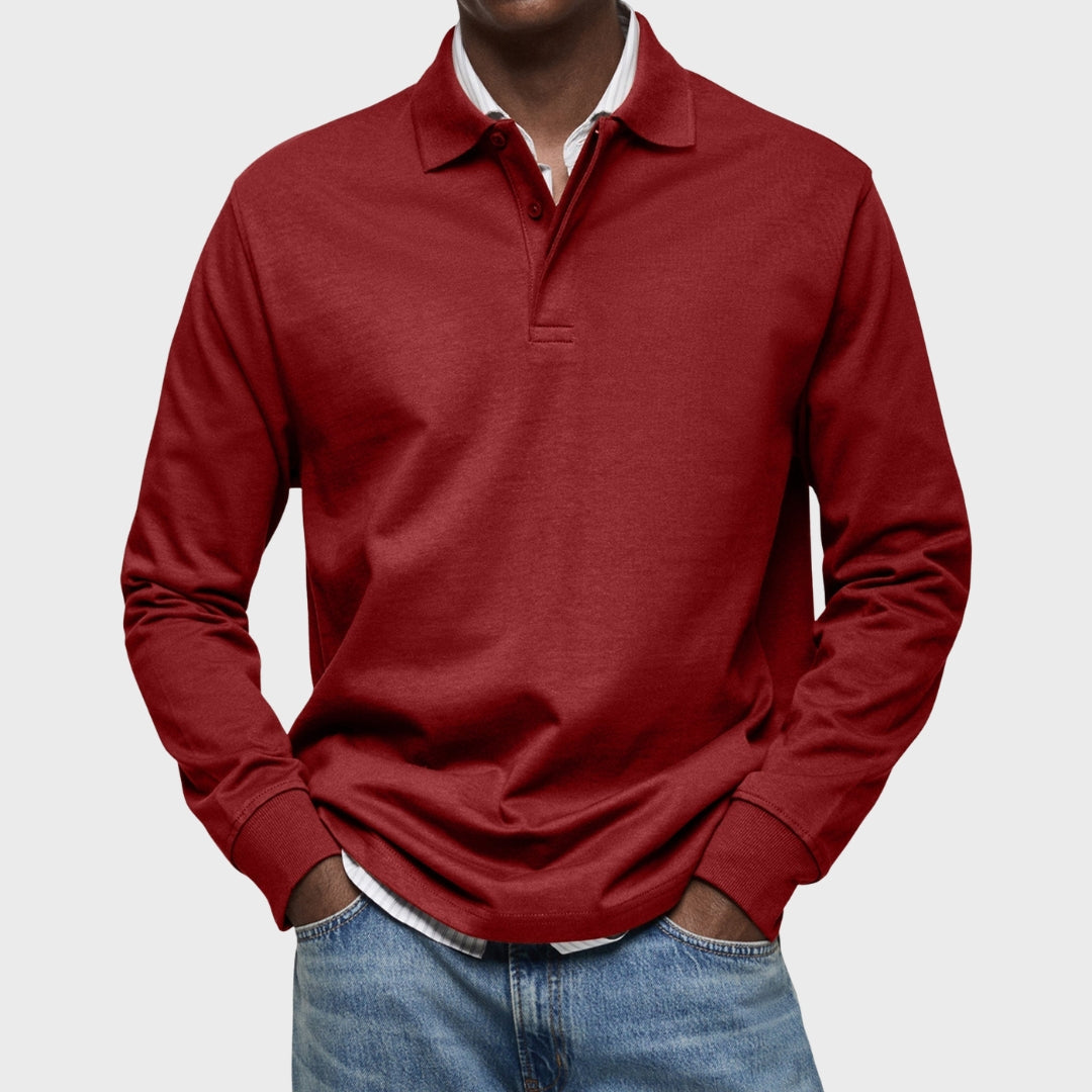 Eduardo - Grezna Garām Piedurknēm Polo Krekls
