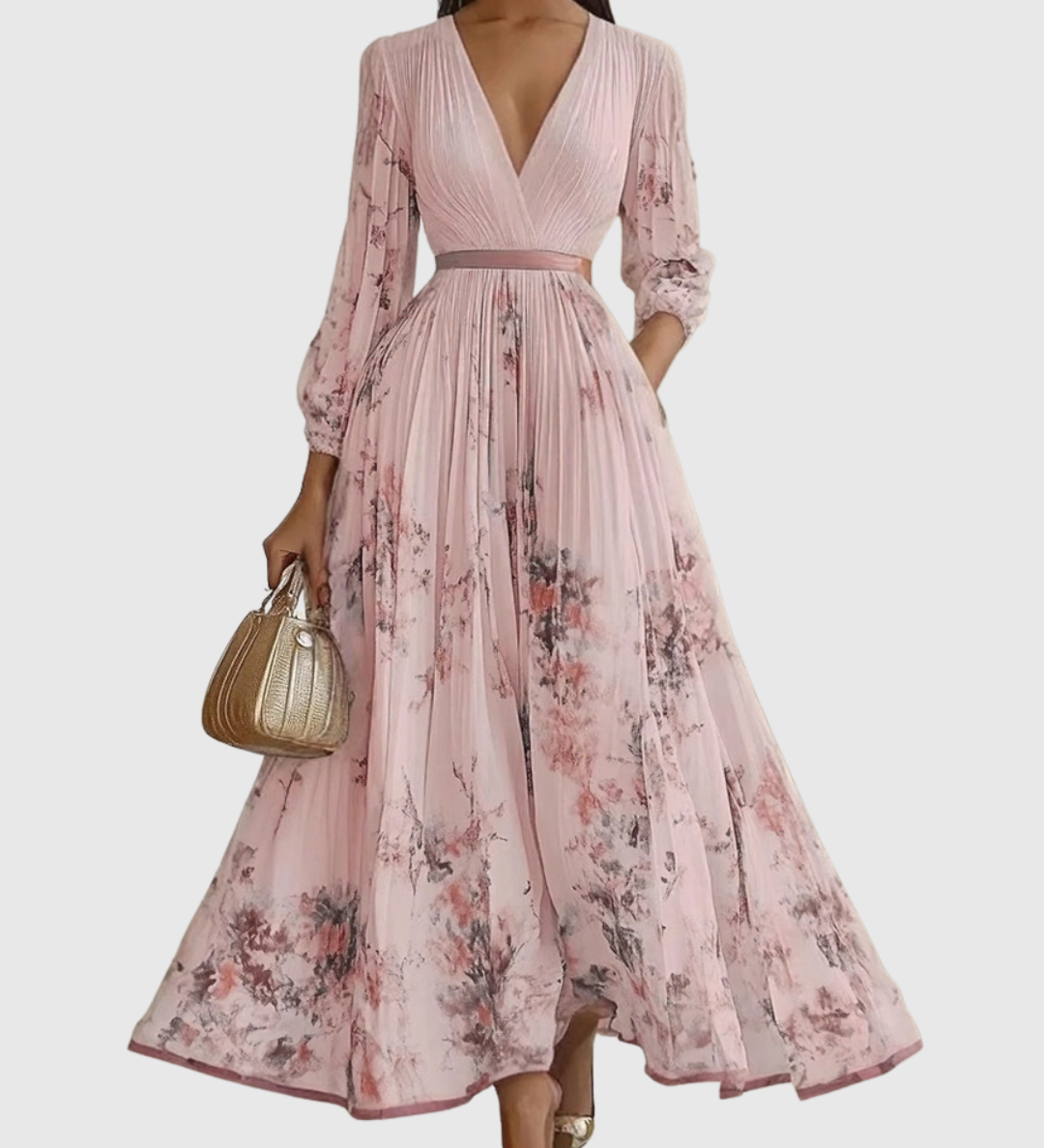 Siena | Elegants Plise Maxi Kleita