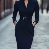 Iara - Elegants Melns Kleita