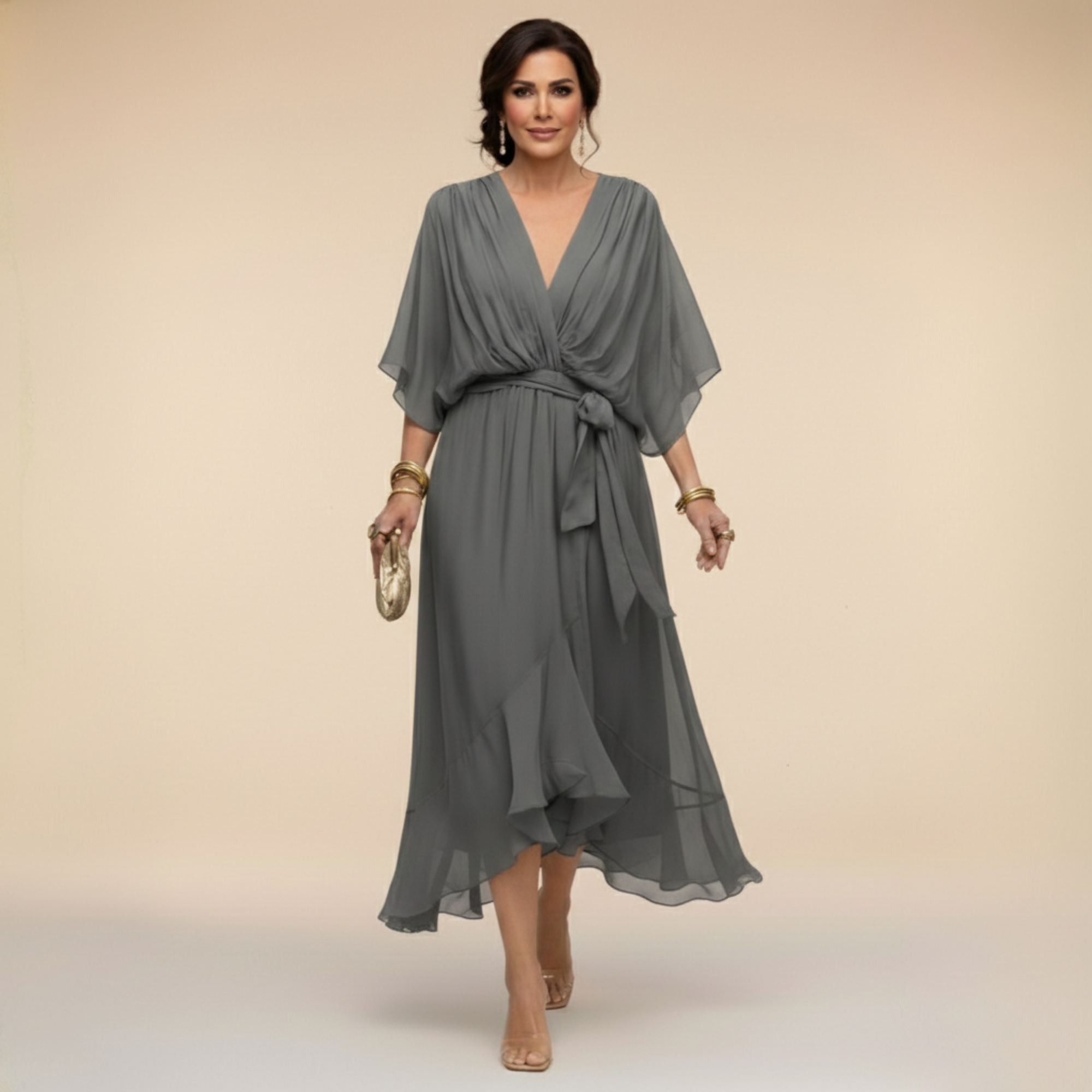 Sorena | Elegants V-veida Maxi Kleita