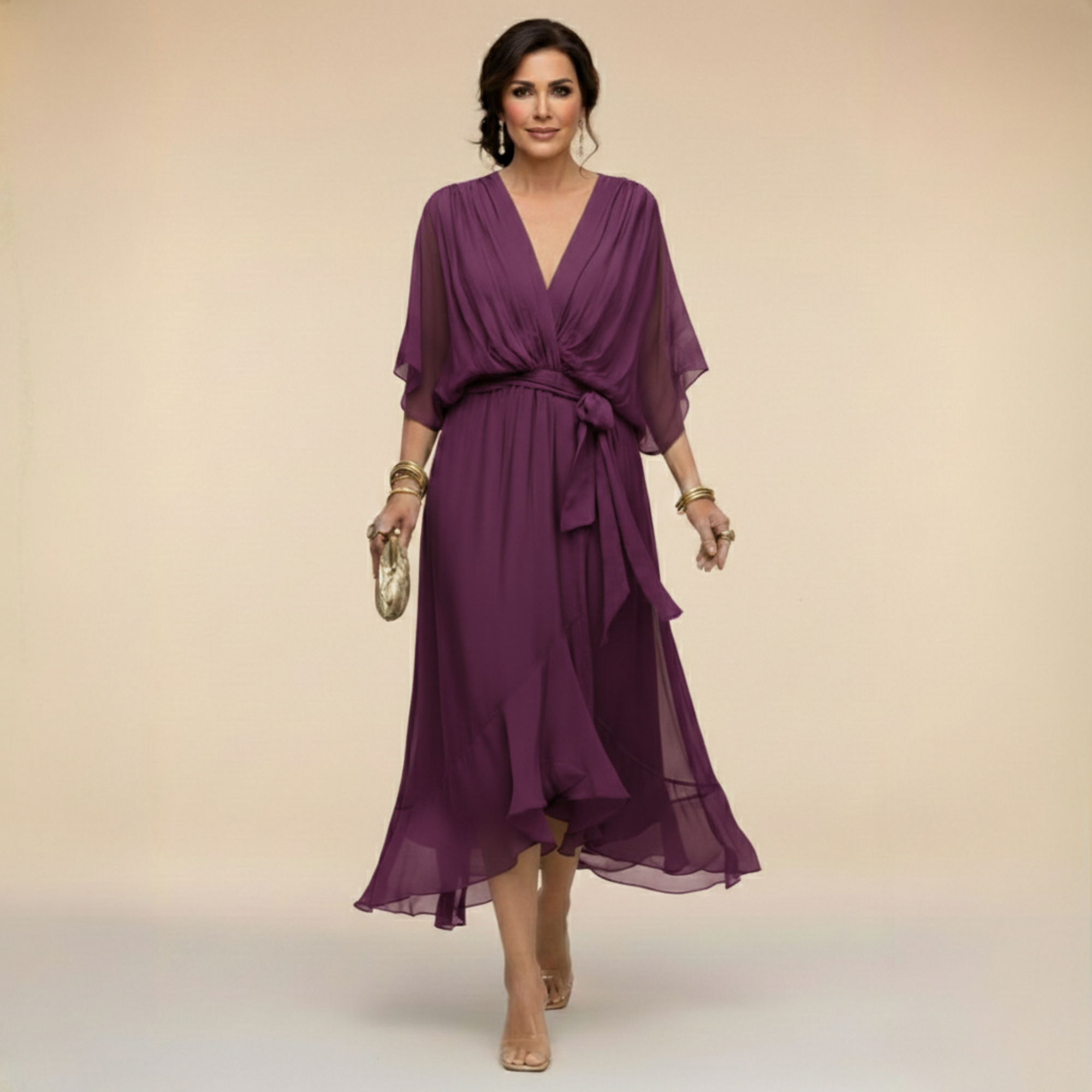 Sorena | Elegants V-veida Maxi Kleita