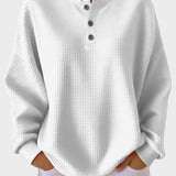 Anne - Vafļu auduma Henley krekls