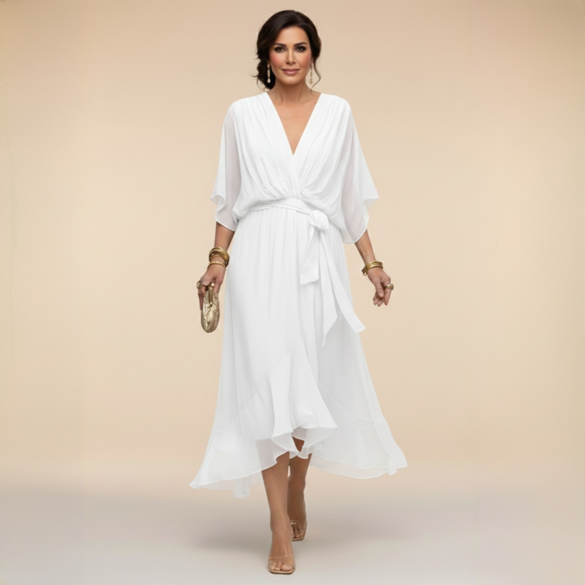 Sorena | Elegants V-veida Maxi Kleita