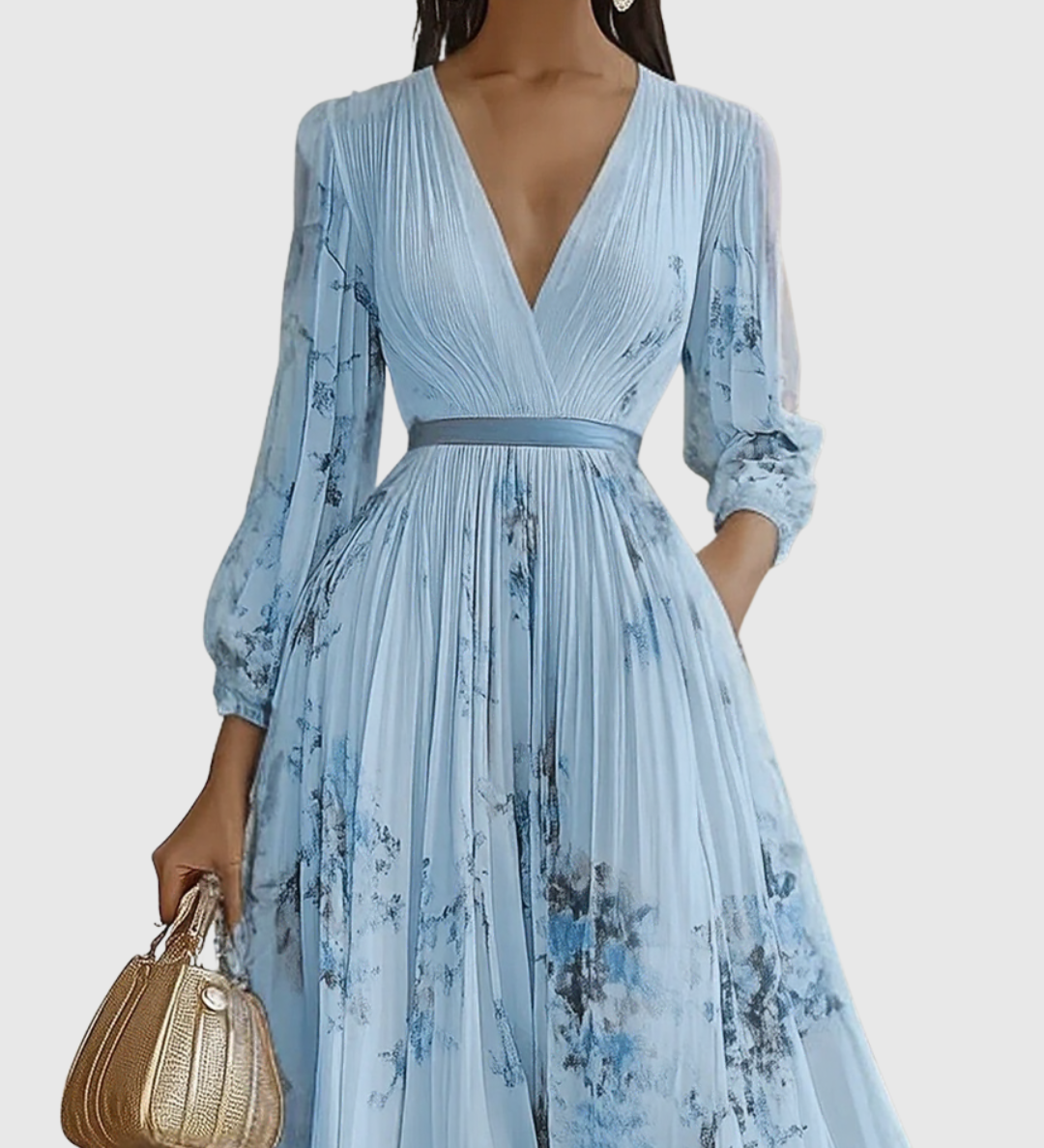 Siena | Elegants Plise Maxi Kleita