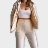 Flora | Adīts komplekts ar kapuci un kardiganu