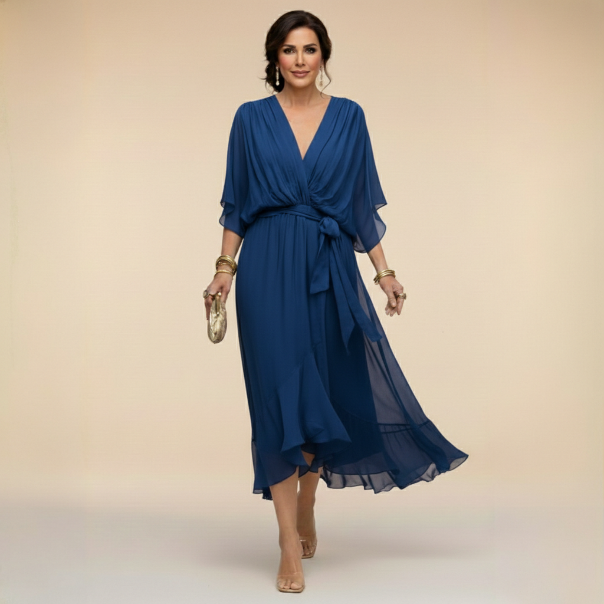 Sorena | Elegants V-veida Maxi Kleita