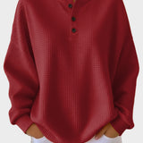 Anne - Vafļu auduma Henley krekls