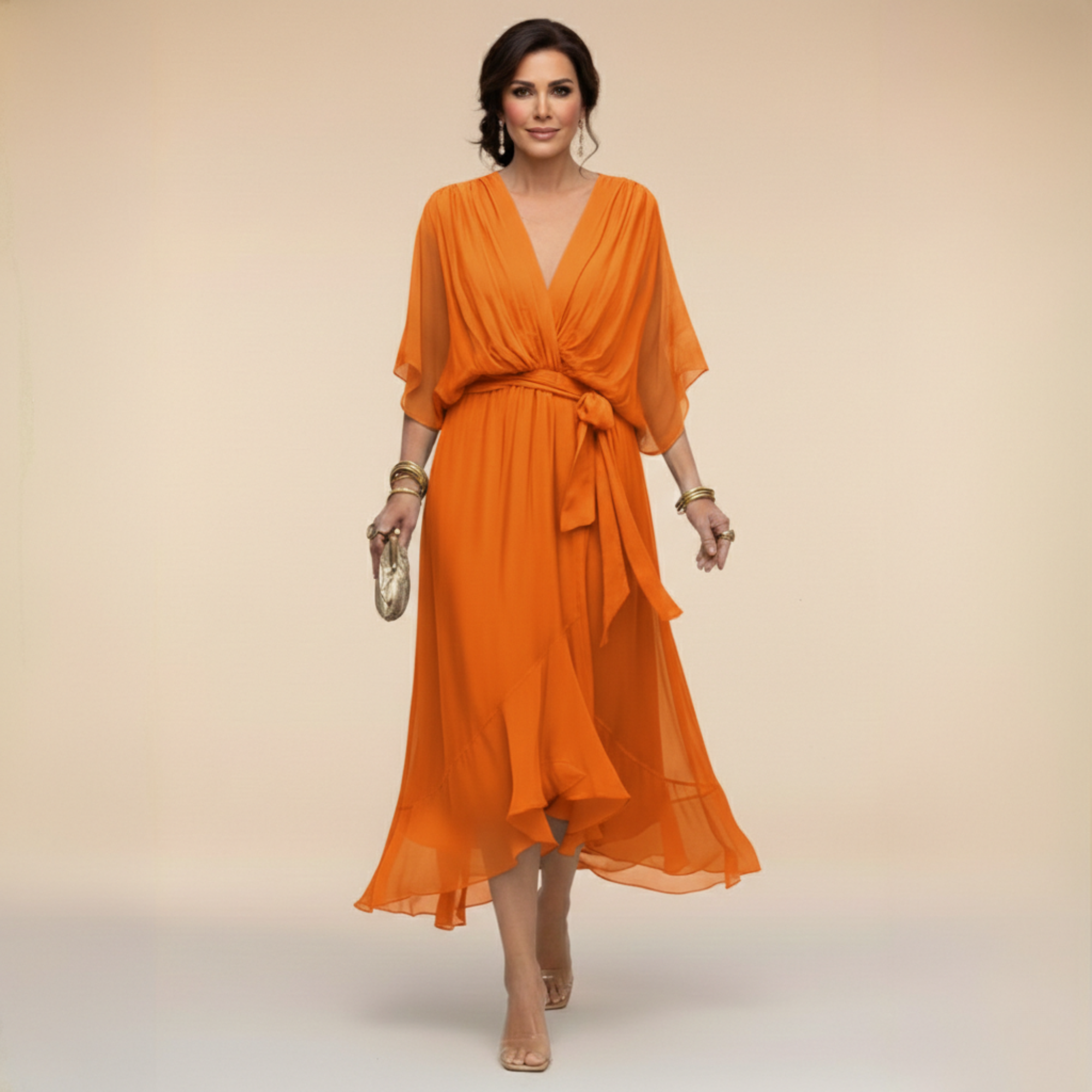 Sorena | Elegants V-veida Maxi Kleita