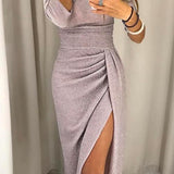 Natália - Elegants kleita ar atklātiem pleciem