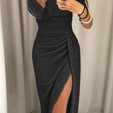 Natália - Elegants kleita ar atklātiem pleciem