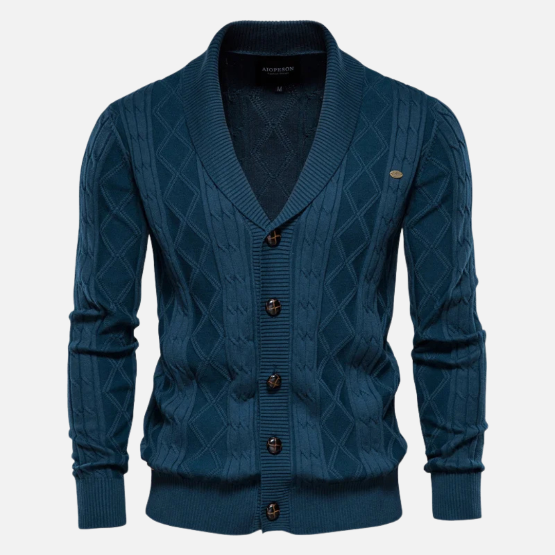 Francisco - Kardigans Argyle Mistura Suave