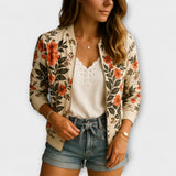 Andreia - Elegants ziedu bomber jakas