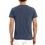 T-Krekls Henley - Mīksta Auduma Apkakle