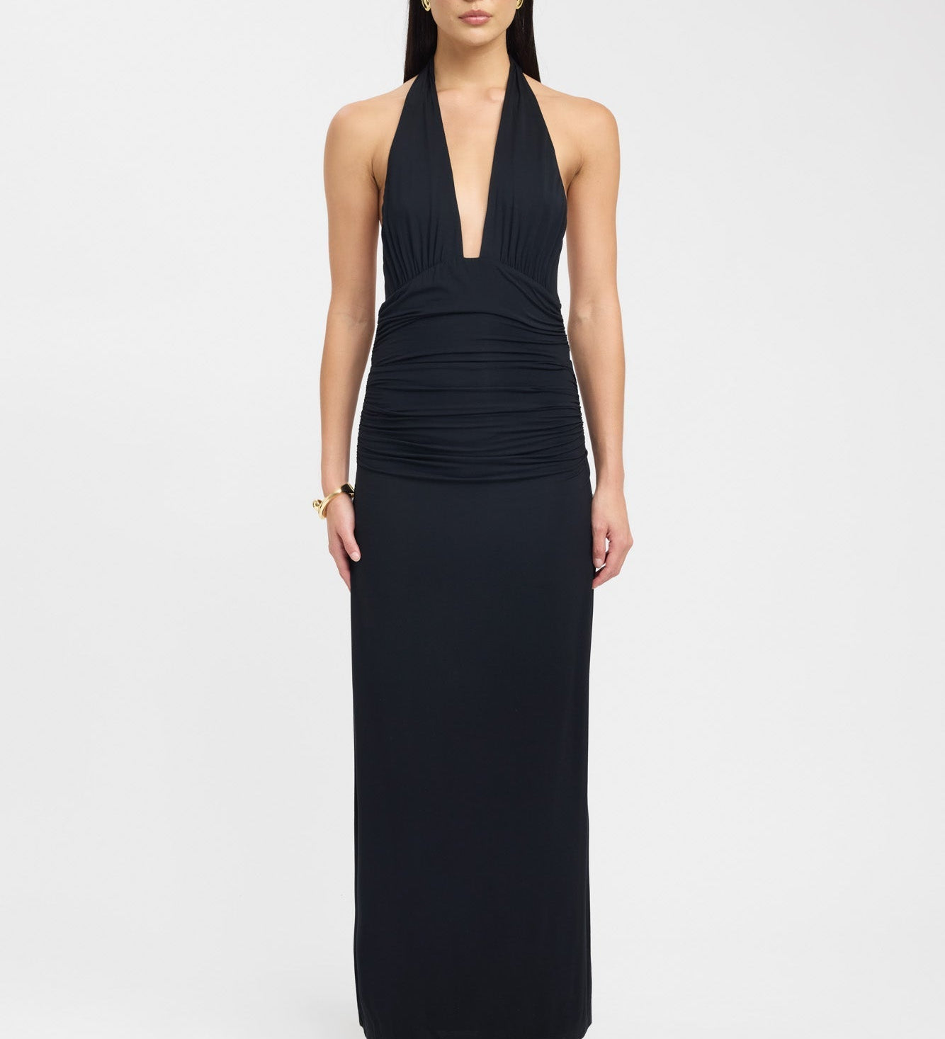 Lerata | eleganta maxi kleita ar kakla lentu