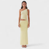 Seranella - Asimetrisks maxi kleita