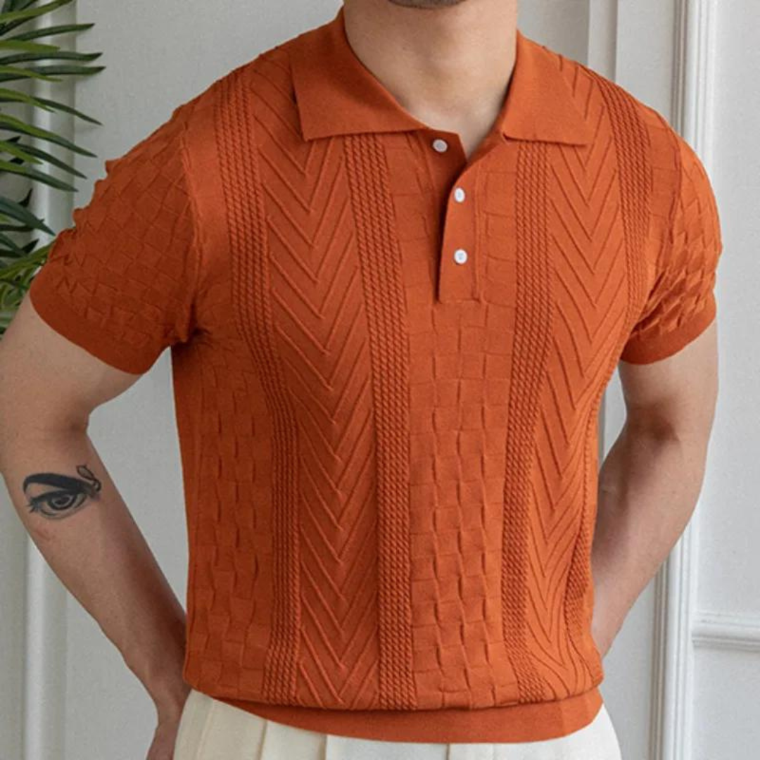 Polo - Tekstūrēta Jacquard Maisījums