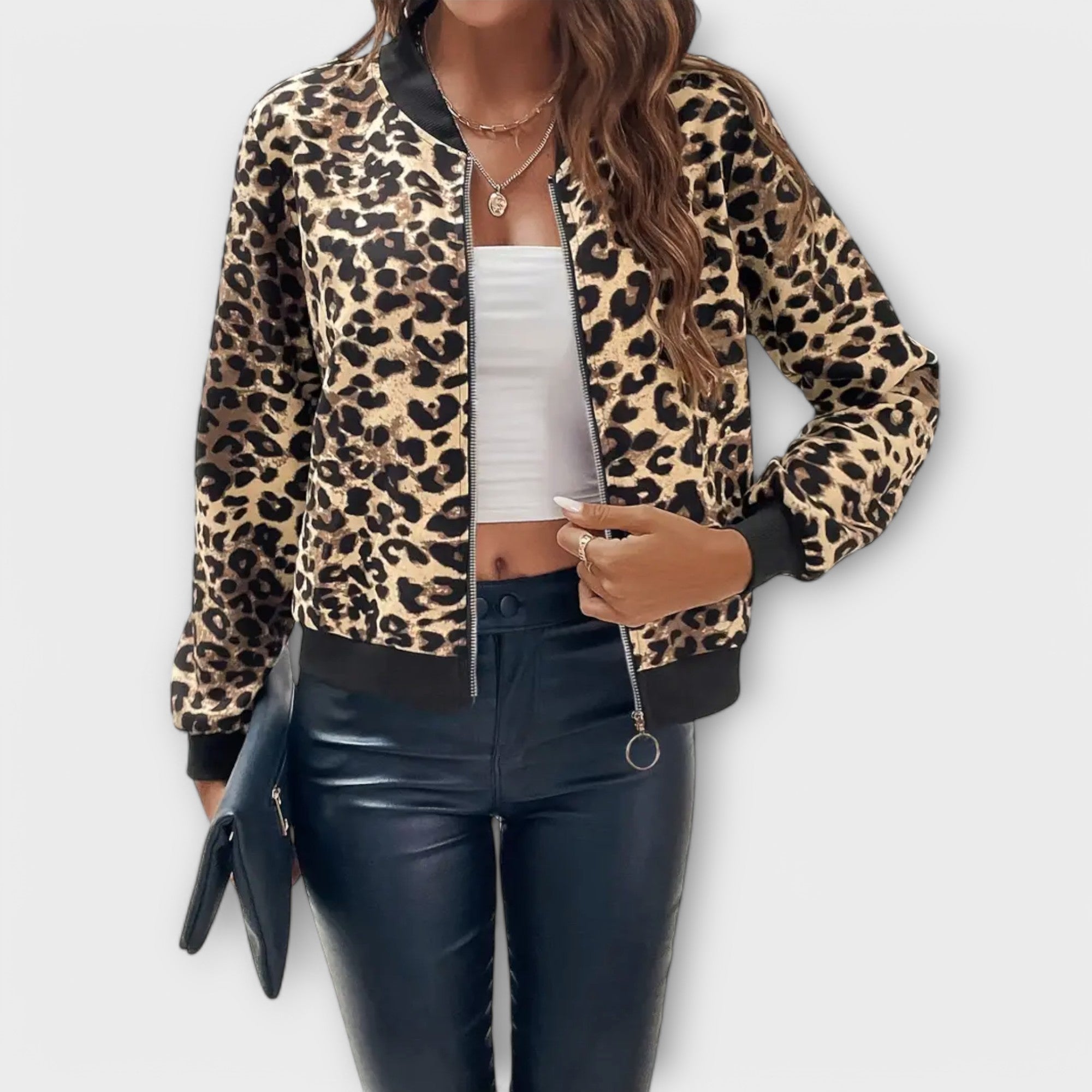Raquel - Elegants Leoparda Mētelis