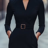 Iara - Elegants Melns Kleita