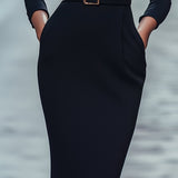 Iara - Elegants Melns Kleita